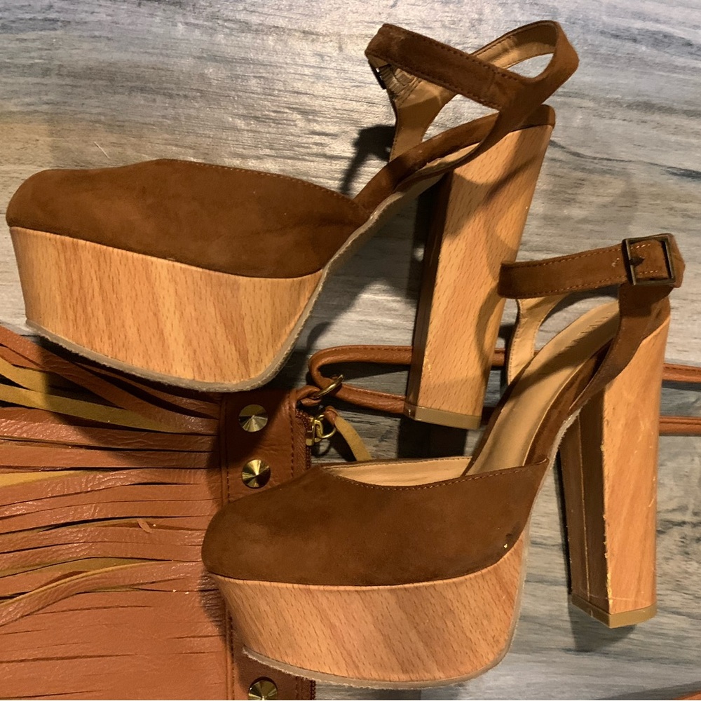Boho Heels/bag bundle - Picture 2 of 10